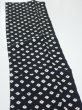 Photo3: 1Y10z  Japanese Kimono Silk  FABRIC Shibori Black (3)
