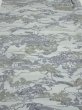 Photo1: 1Y02z50  Japanese Kimono Silk  FABRIC Scenery Light blue-gray 40.2x15.0 (1)