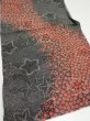 Photo2: 1Y01z50  Japanese Kimono Silk  FABRIC Plum blossom Black 34.3x14.4 (2)