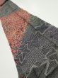 Photo1: 1Y09z50  Japanese Kimono Silk  FABRIC Plum blossom Black 81.5x6.7 (1)