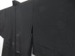 Photo2: 5131T04z260 Vintage Japanese Kimono Silk See through HAORI Maple Black (2)