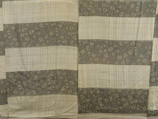 Photo3: 5131T05z500 Vintage Japanese Kimono Silk Men's HAORI  Black (3)