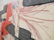Photo2: 5131T08z1170 Vintage Japanese Kimono Silk FURISODE Folding fan Off-white (2)