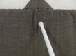 Photo7: 5131T10z870 Vintage Japanese Kimono Silk Men's   Brown-Gray (7)