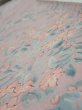 Photo4: 1K07z40  Japanese Kimono Silk  FABRIC Flowers Light ash rose 59.8x7.5 (4)
