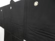 Photo3: 5216T07z540 Vintage Japanese Kimono Silk Men's HAORI Edo era Black (3)