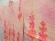 Photo2: 5216T10z450 Vintage Japanese Kimono Silk SHIBORI HAORI Flower Pink (2)