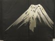 Photo2: 5216T11z640 Vintage Japanese Kimono Silk Men's HAORI Mt.Fuji Green-Gray (2)
