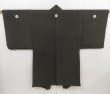 Photo6: 5216T11z640 Vintage Japanese Kimono Silk Men's HAORI Mt.Fuji Green-Gray (6)