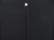 Photo3: 5216T12z560 Vintage Japanese Kimono Silk Men's HAORI Plain Black (3)
