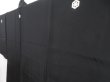 Photo5: 5216T12z560 Vintage Japanese Kimono Silk Men's HAORI Plain Black (5)