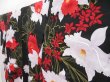 Photo2: 5217T02z480 Vintage Japanese Kimono Cotton YUKATA Flowers Black (2)