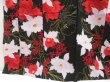 Photo4: 5217T02z480 Vintage Japanese Kimono Cotton YUKATA Flowers Black (4)