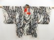 Photo6: 5217T04z360 Vintage Japanese Kimono Silk HAORI  Off-white (6)