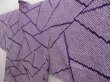 Photo2: 5217T05z500 Vintage Japanese Kimono Silk SHIBORI HAORI  Purple (2)