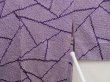 Photo5: 5217T05z500 Vintage Japanese Kimono Silk SHIBORI HAORI  Purple (5)
