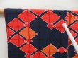 Photo5: 5217T08z530 Vintage Japanese Kimono Silk HAORI  Navy (5)