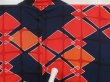 Photo6: 5217T08z530 Vintage Japanese Kimono Silk HAORI  Navy (6)