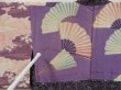 Photo8: 5217T10z480 Vintage Japanese Kimono Silk HAORI  Navy-Purple (8)