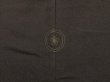 Photo5: 5217T11z540 Vintage Japanese Kimono Silk Men's HAORI Eagle Dark brown (5)