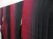 Photo2: 5217T12z930  Japanese Kimono Silk KOMON Hemp Wine red (2)