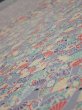 Photo4: 2P02z60  Japanese Kimono Silk  FABRIC Folding fan Light gray 44.5x14.8 (4)