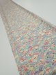 Photo1: 2P08z40  Japanese Kimono Silk  FABRIC Folding fan Light gray 59.8x7.9 (1)