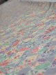 Photo4: 2P08z40  Japanese Kimono Silk  FABRIC Folding fan Light gray 59.8x7.9 (4)