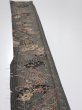 Photo3: 2P08z40  Japanese Kimono Crepe Silk  FABRIC Hemp Black-Gray 62.2x7.1 (3)
