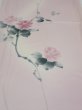 Photo1: 2Q01z60  Japanese Kimono Silk  FABRIC Flower [object Object] 44.9x14.8 (1)