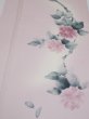 Photo1: 2Q04z80  Japanese Kimono Silk  FABRIC Flower [object Object] 61.4x14.8 (1)