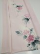 Photo2: 2Q05z80  Japanese Kimono Silk  FABRIC Flower [object Object] 65.4x14.8 (2)