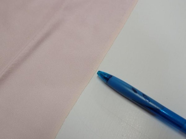 Photo8: 2Q05z80  Japanese Kimono Silk  FABRIC Flower [object Object] 65.4x14.8 (8)