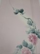 Photo1: 2Q06z80  Japanese Kimono Silk  FABRIC Flower [object Object] 65.4x14.8 (1)