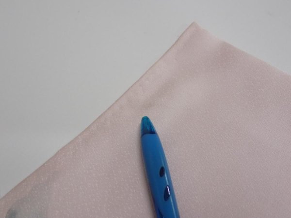 Photo8: 2Q06z80  Japanese Kimono Silk  FABRIC Flower [object Object] 65.4x14.8 (8)