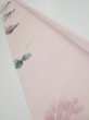 Photo1: 2Q07z40  Japanese Kimono Silk  FABRIC Flower [object Object] 59.8x7.5 (1)