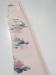 Photo3: 2Q07z40  Japanese Kimono Silk  FABRIC Flower [object Object] 59.8x7.5 (3)