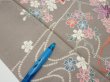 Photo8: 2Q04z90  Japanese Kimono Silk  FABRIC Plum branch  66.5x15.0 (8)