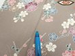 Photo10: 2Q04z90  Japanese Kimono Silk  FABRIC Plum branch  66.5x15.0 (10)