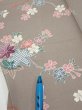 Photo5: 2Q07z50  Japanese Kimono Silk  FABRIC Plum branch  61.4x7.7 (5)
