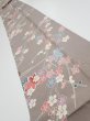 Photo1: 2Q09z50  Japanese Kimono Silk  FABRIC Plum branch  80.3x7.1 (1)