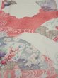 Photo1: 2S03z90  Japanese Kimono Silk  FABRIC Flowers Off-white 68.9x15.7 (1)