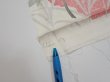 Photo6: 2S04z90  Japanese Kimono Silk  FABRIC Flowers Off-white 68.5x15.7 (6)