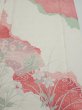 Photo1: 2S06z100  Japanese Kimono Silk  FABRIC Flowers Off-white 70.9x15.7 (1)