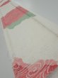Photo1: 2S07z50  Japanese Kimono Silk  FABRIC  Off-white 66.1x7.7 (1)