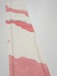 Photo3: 2S07z50  Japanese Kimono Silk  FABRIC  Off-white 66.1x7.7 (3)
