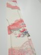 Photo3: 2S08z50  Japanese Kimono Silk  FABRIC Flowers Off-white 65.0x7.9 (3)