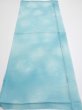 Photo5: 2S02z50  Japanese Kimono Silk  FABRIC Wave Light blue 36.6x14.4 (5)