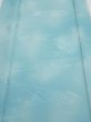 Photo1: 2S06z90  Japanese Kimono Silk  FABRIC Wave Light blue 63.0x14.6 (1)