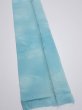 Photo2: 2S09z50  Japanese Kimono Silk  FABRIC Wave Light blue 75.2x7.3 (2)